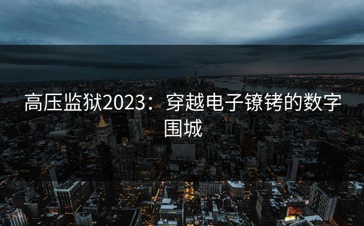 高压监狱2023：穿越电子镣铐的数字围城